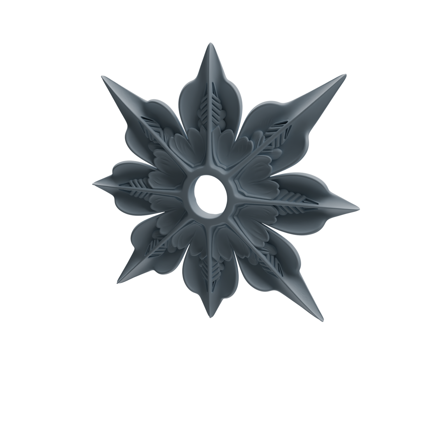 MRY-SFW LYGS450 Floral Pattern Shuriken & Ancient Bow Modern Model 4 pcs