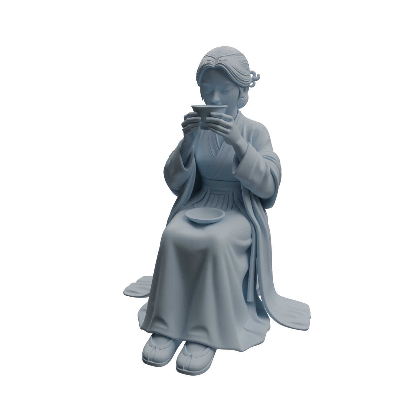 MRY-SFW LYTR983 Ancient Lady Tea Tasting Character Modern Model 3 pcs