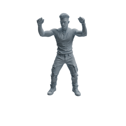 MRY-SFW LYTR926 Nightclub Style Man Character Modern Model 4 pcs