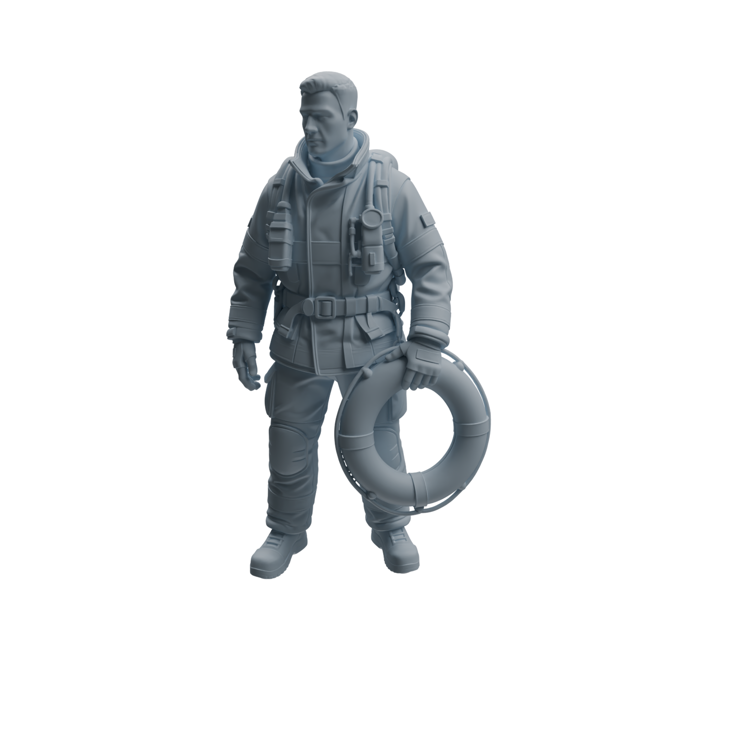 MRY-SFW LYTR1066 Water Rescue Firefighter Character Modern Model 4 pcs