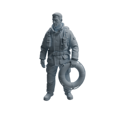 MRY-SFW LYTR1066 Water Rescue Firefighter Character Modern Model 4 pcs