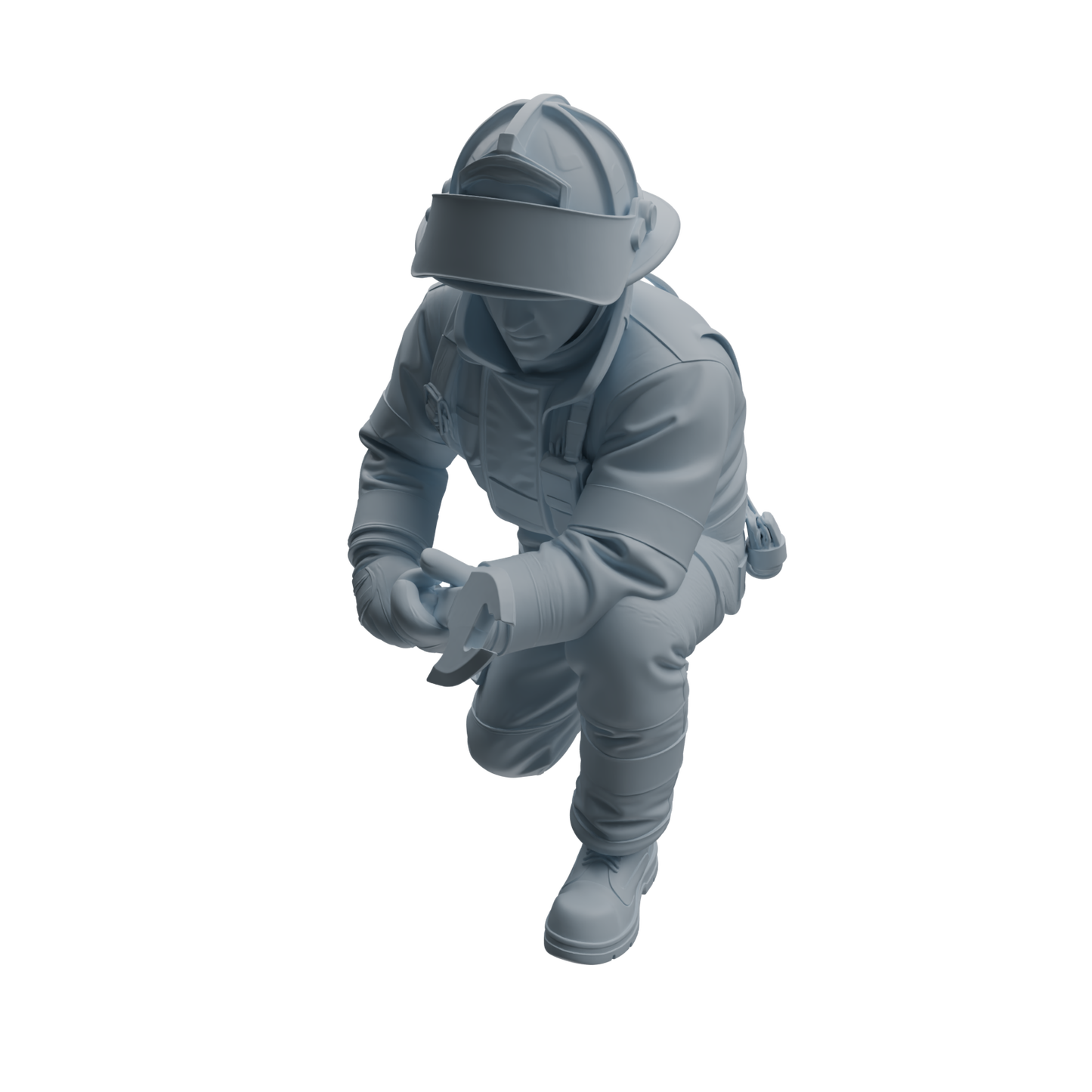 MRY-SFW LYTR1064 Firefighter with Equipment Character Modern Model 4 pcs