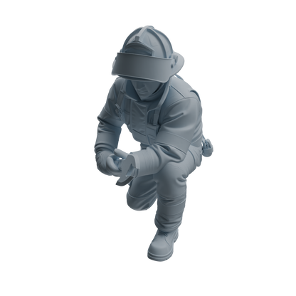 MRY-SFW LYTR1064 Firefighter with Equipment Character Modern Model 4 pcs