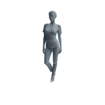 MRY-SFW LYTR1000 Female Doctor Character Model Modern 4 pcs