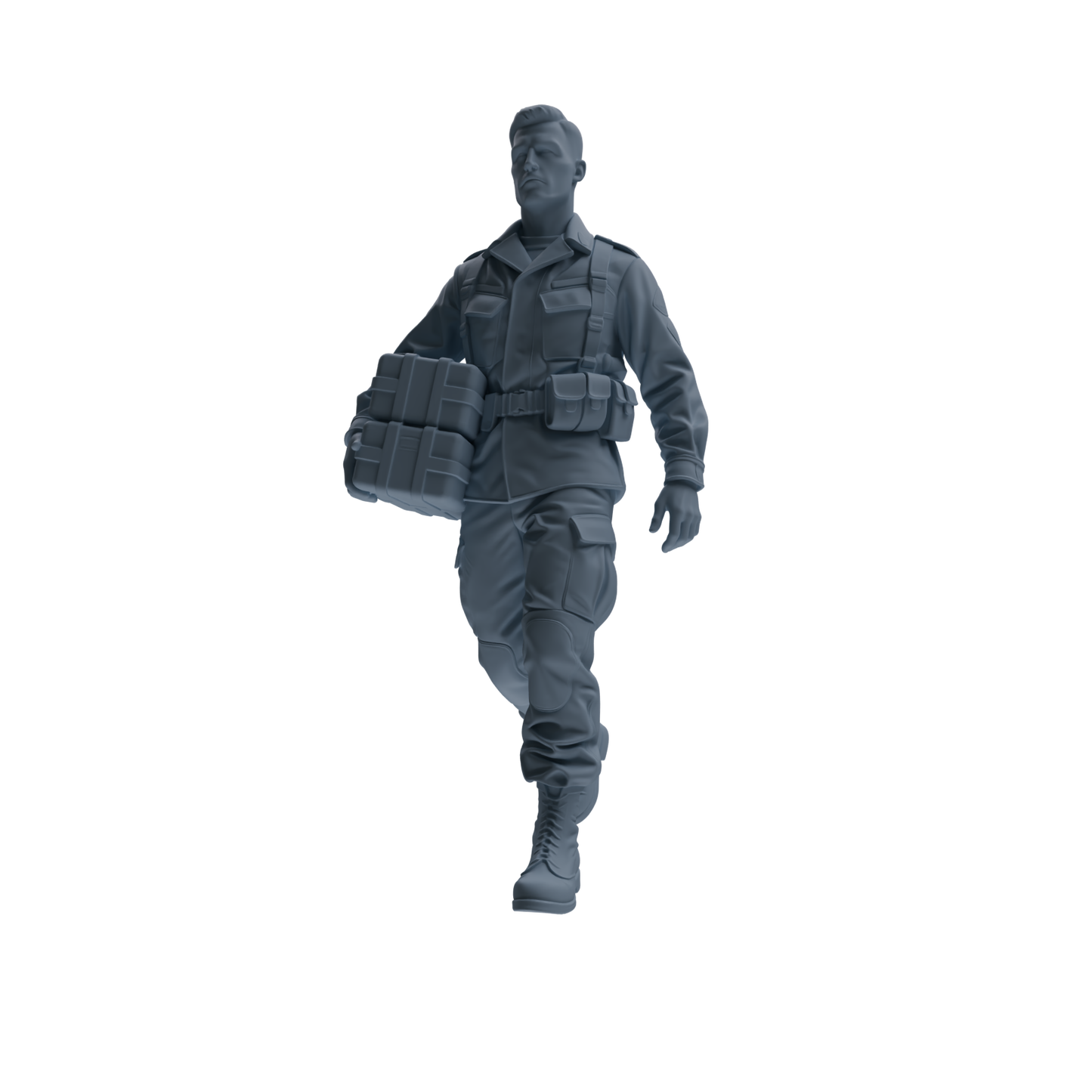 MRY-SFW SSTR179 Miniatures Soldier Model Kit Logistics Soldier Pose Modern Model 3 pcs