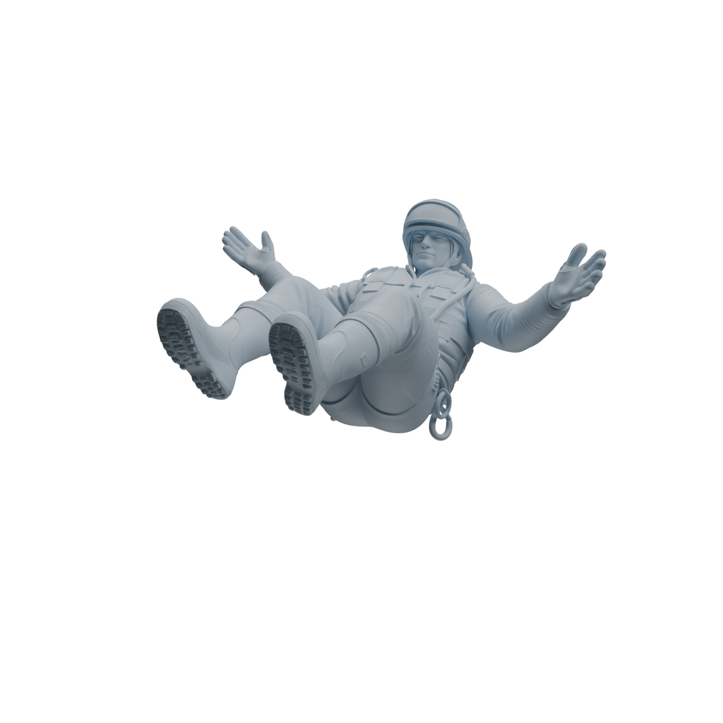 MRY-SFW LYTR1068 Water Rescue Sitting Pose Firefighter Character Modern Model 4 pcs
