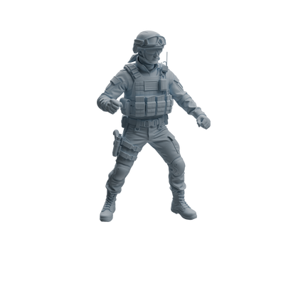 MRY-SFW LYTR954 Tactical Gear SWAT Officer Character Modern Model 4 pcs