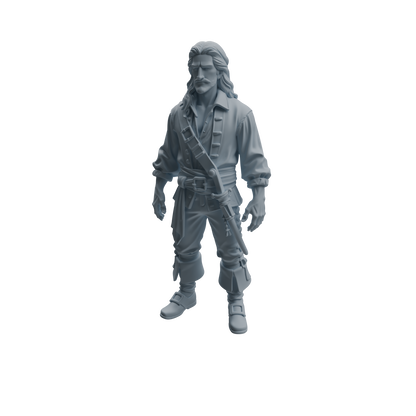 MRY-SFW LYTR1092 Realistic Pirate Character Modern Model 3 pcs