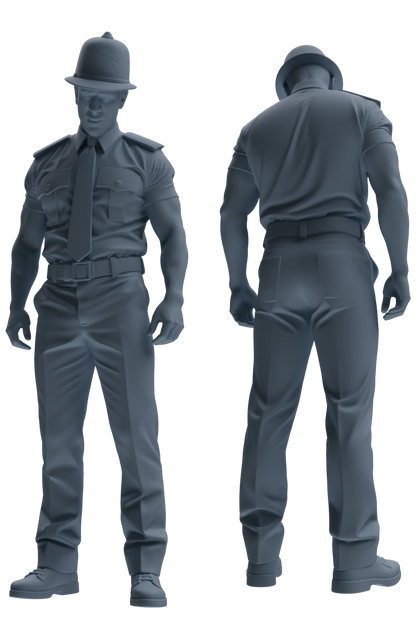 MRY-SFW LYGR798 Modern British Police Six-Person Scolding Group