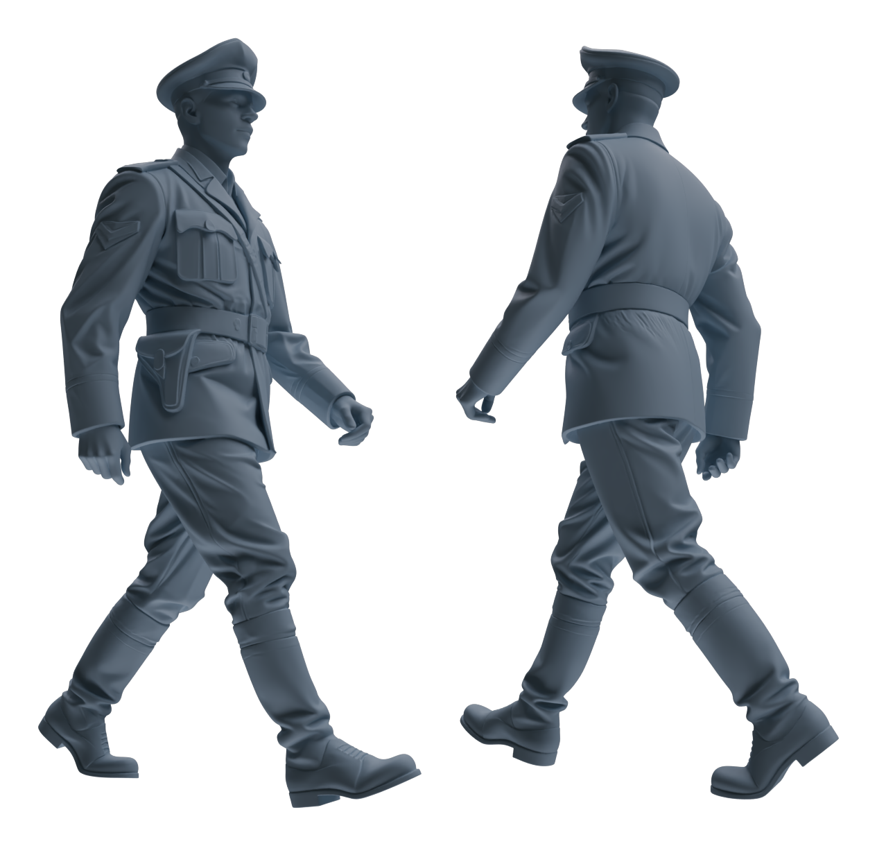 MRY-SFW LYGR583 WWII French Army Six-Person Daily Routine