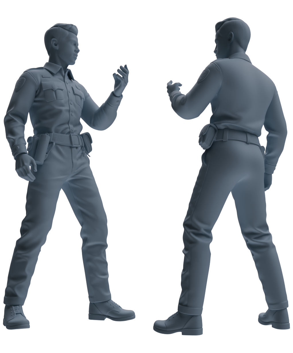 MRY-SFW LYGR675 Los Angeles Patrol Police Six-Person Daily Routine 2