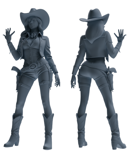 MRY-SFW LYTR891 Western Cowgirl Modern Model 4 pcs