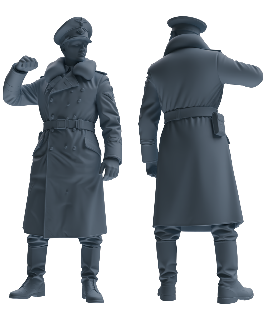 MRY-SFW LYGR709 WWII German Army Logistics Scene Three-Person Internal Conflict Group
