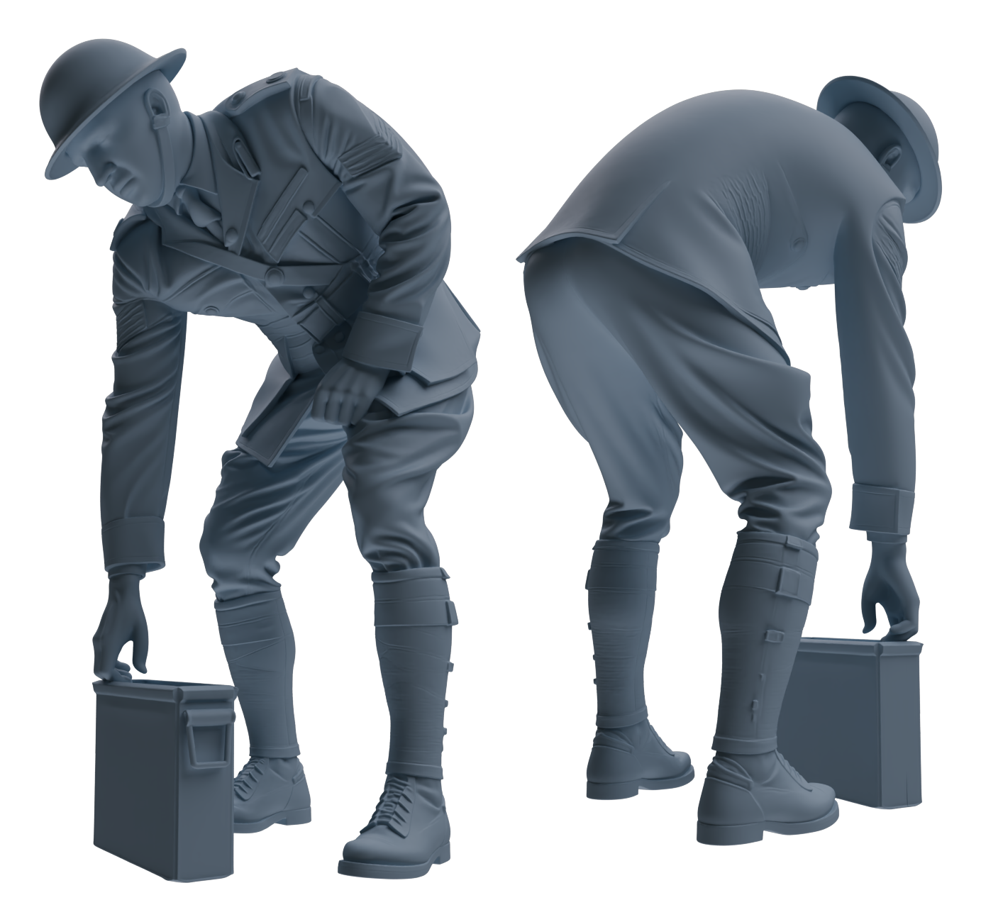 MRY-SFW LYGR604 Historical WWII British Army Six-Person Combat Readiness Group