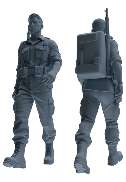 MRY-SFW SSTR178 Miniatures Soldier Model Kit Resting Soldier Pose Modern Model 6 pcs
