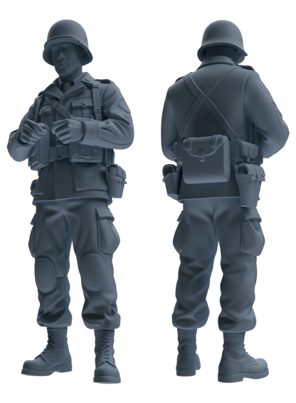 MRY-SFW SSTR190 Miniatures Soldier Model Kit Demolition Command Soldier Pose Modern Model 4 pcs