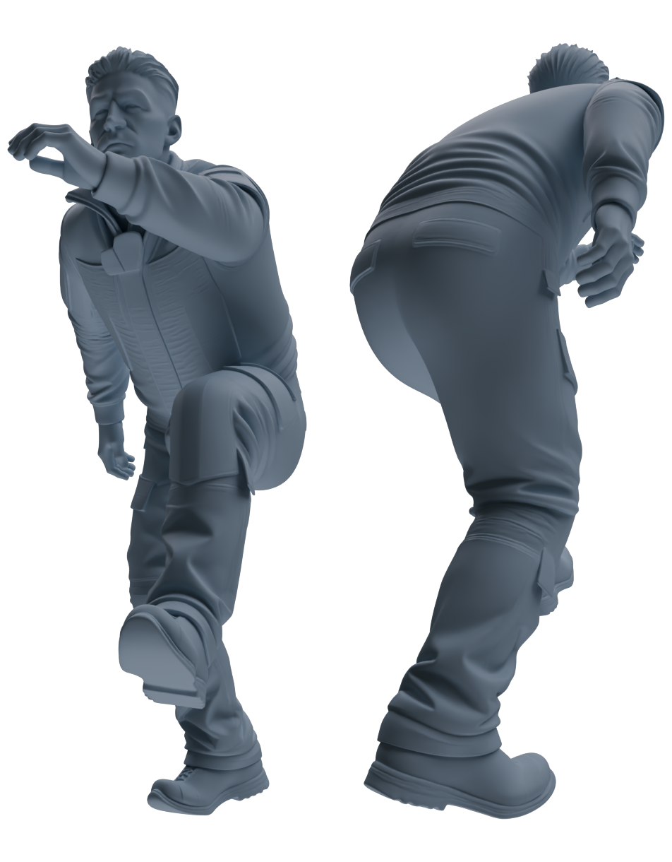 MRY-SFW LYGR688 Modern U.S. Military Six-Person Crawling Group