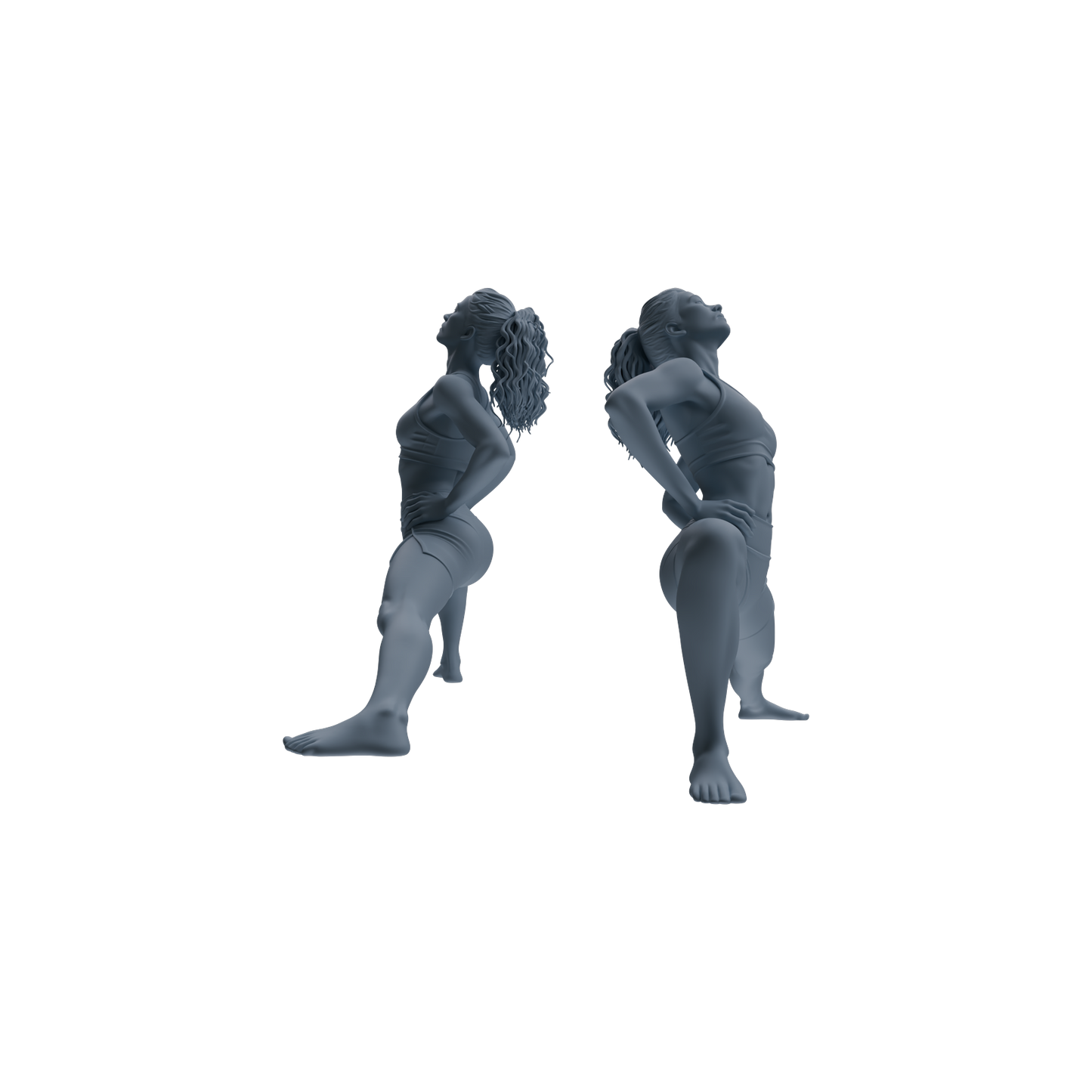 MRY-SFW LYTR810 Female Yoga Figure Modern Model 5 pcs Miniature Car Diorama Figures Scene Props Accessories Resin