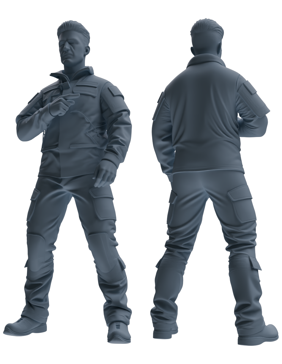 MRY-SFW LYGR698 Modern U.S. Military Six-Person Reprimand Group