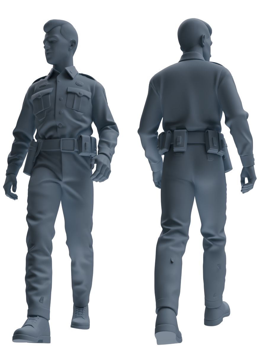 MRY-SFW LYGR674 Los Angeles Patrol Police Six-Person Daily Routine