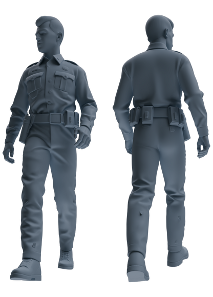 MRY-SFW LYGR674 Los Angeles Patrol Police Six-Person Daily Routine