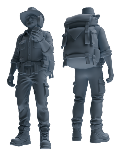 MRY-SFW LYTR904 Outdoor Hiker Modern Model 3 pcs