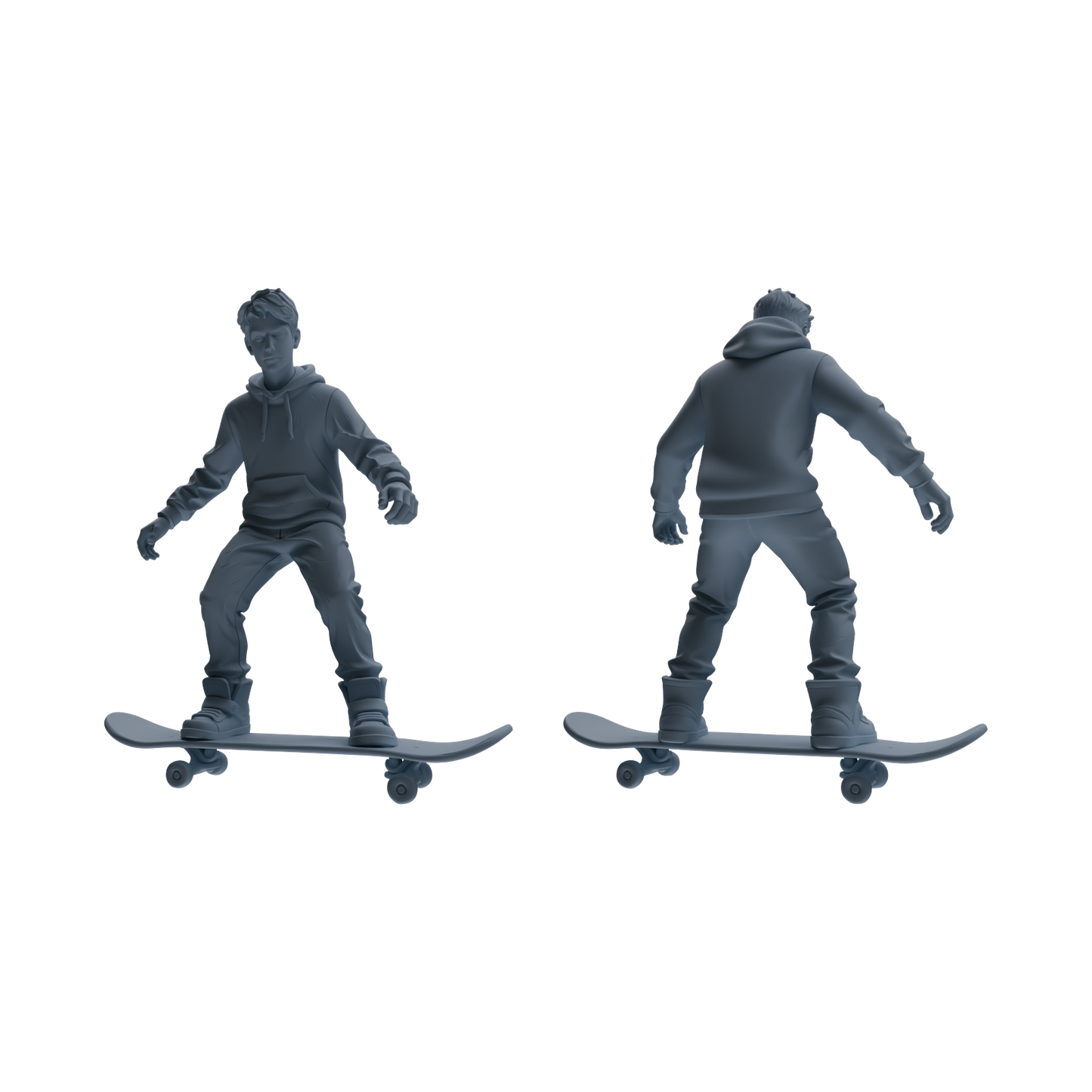 MRY-SFW LYTR787 Skateboard Figure Modern Model 3 pcs Miniature Car Diorama Figures Scene Props Accessories Resin
