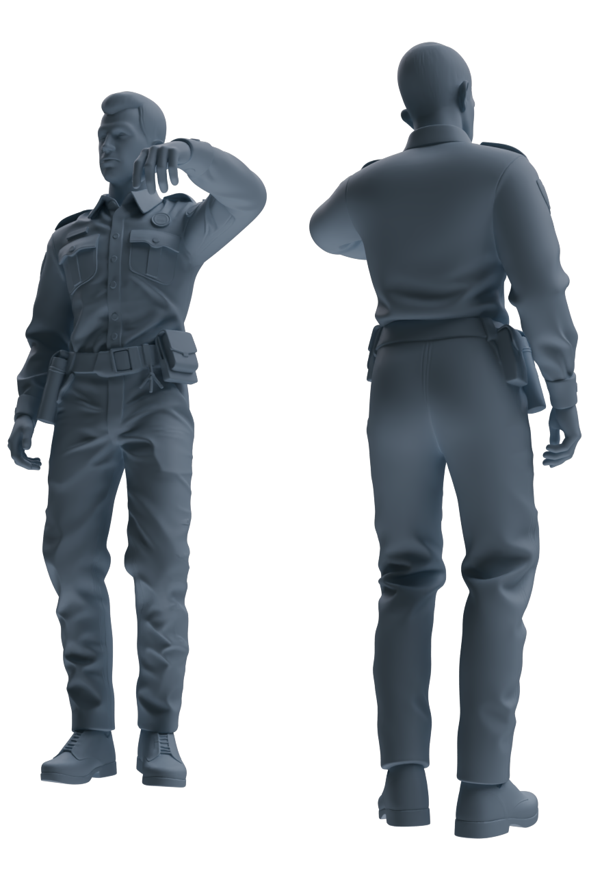 MRY-SFW LYGR676 Los Angeles Patrol Police Seven-Person Daily Routine 3