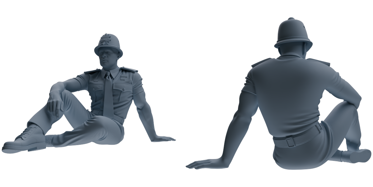 MRY-SFW LYGR808 Modern British Police Seven-Person Rest Group