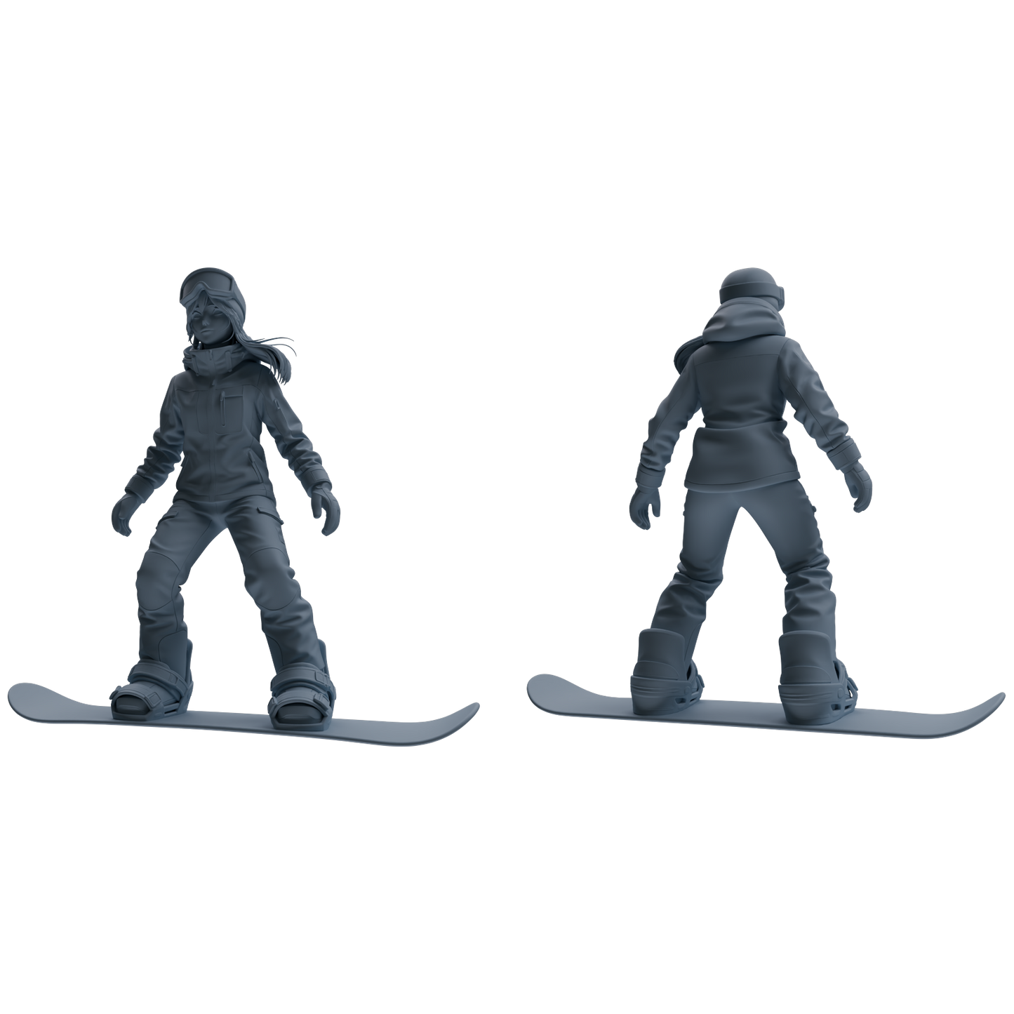 MRY-SFW LYTR786 Skiing Figure Modern Model 4 pcs Miniature Car Diorama Figures Scene Props Accessories Resin