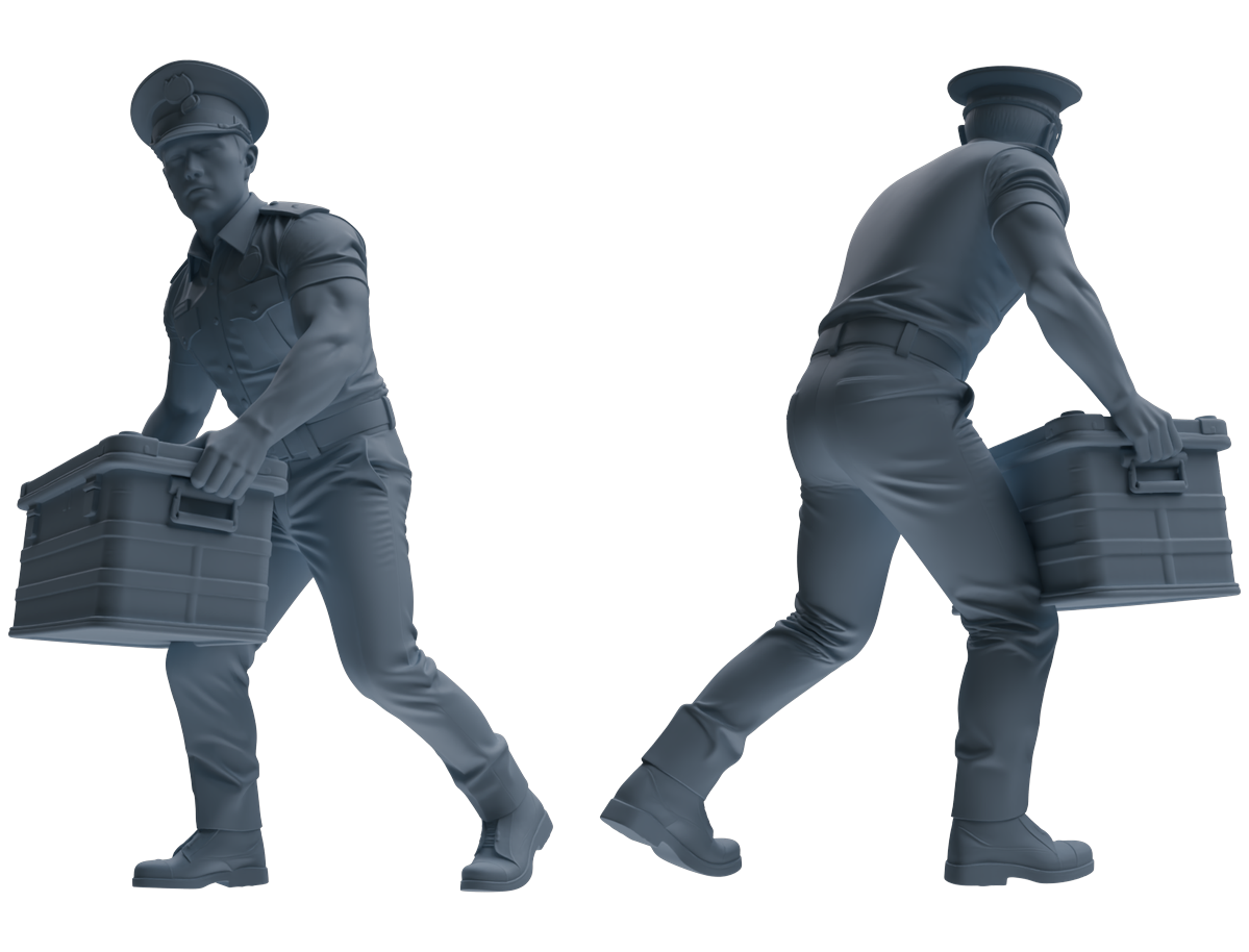 MRY-SFW LYGR762 Modern Hong Kong Police Six-Person Carrying Group