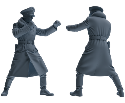 MRY-SFW LYGR704 WWII German Army Training Scene Six-Person Officer Combat Group