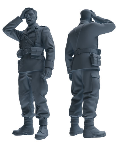 MRY-SFW SSTR194 Miniatures Soldier Model Kit Combat Command Soldier Pose Modern Model 3 pcs