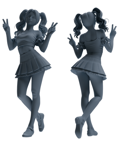 MRY-SFW LYTR866 Vibrant Cheerleader Character Modern Model 4 pcs