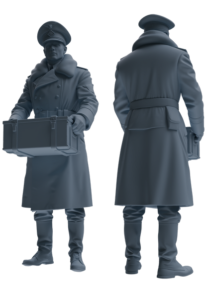 MRY-SFW LYGR712 WWII German Army Officer War Scene Six-Person Carrying Group