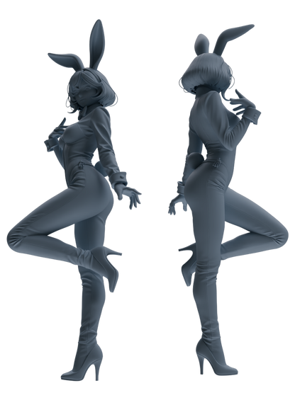 MRY-SFW LYTR887 Bunny Girl Figure Modern Model 4 pcs