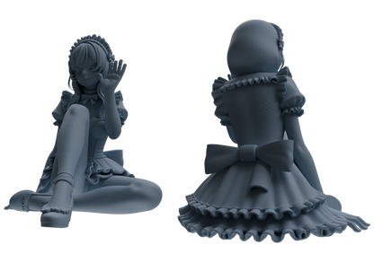 MRY-SFW LYTR870 Multi-pose Maid Girl Figure Modern Model 3 pcs