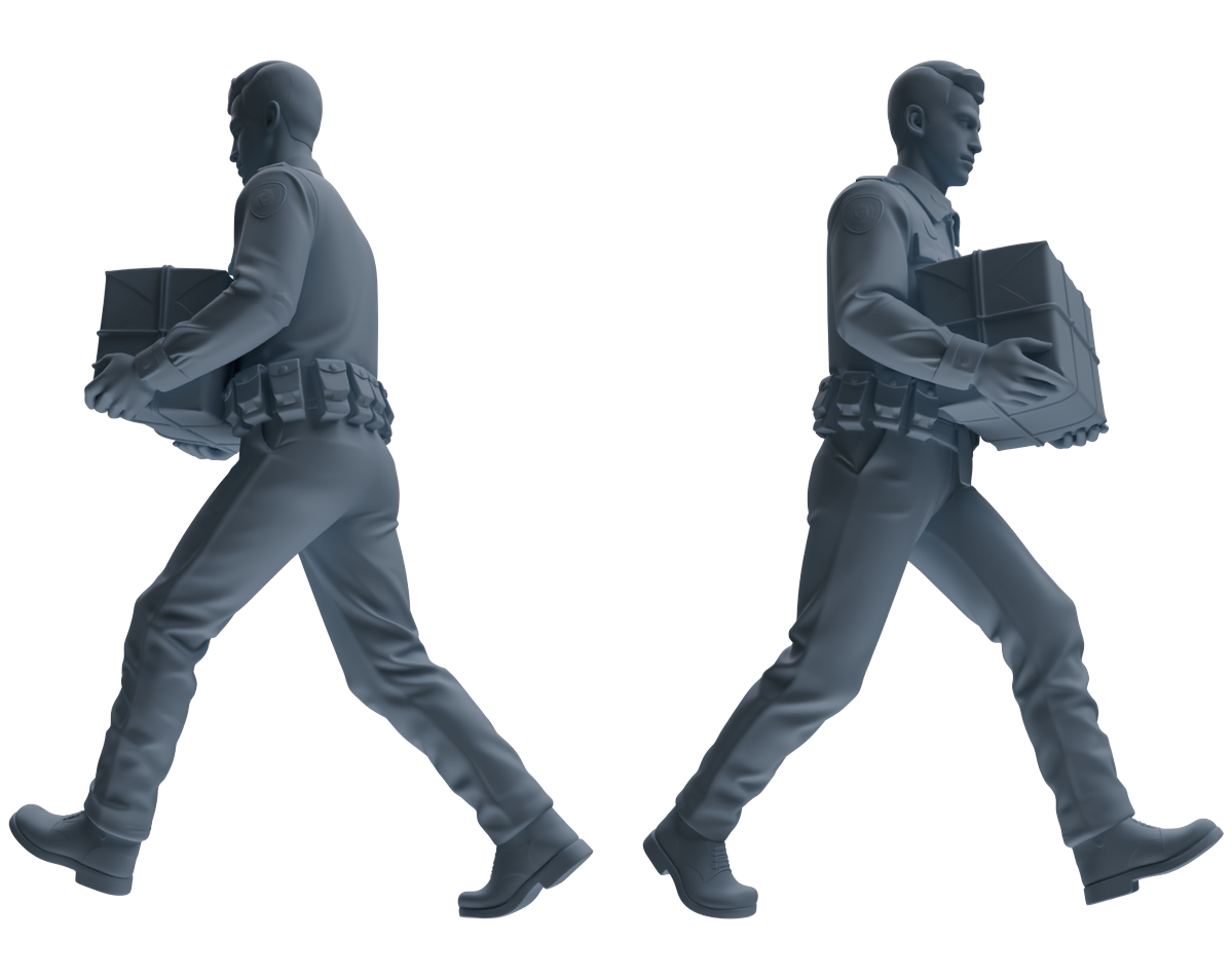 MRY-SFW LYGR670 Los Angeles Patrol Police Six-Person Carrying Group
