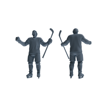 MRY-SFW LYTR794 Hockey Figure Modern Model 3 pcs Miniature Car Diorama Figures Scene Props Accessories Resin