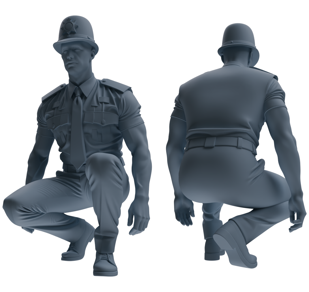 MRY-SFW LYGR805 Modern British Police Five-Person Daily Routine 2