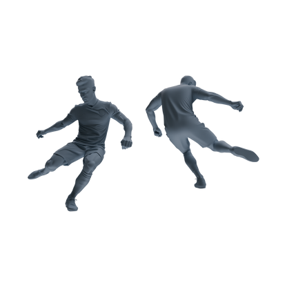 MRY-SFW LYTR812 Male Soccer Player Figure Modern Model 6 pcs Miniature Car Diorama Figures Scene Props Accessories Resin