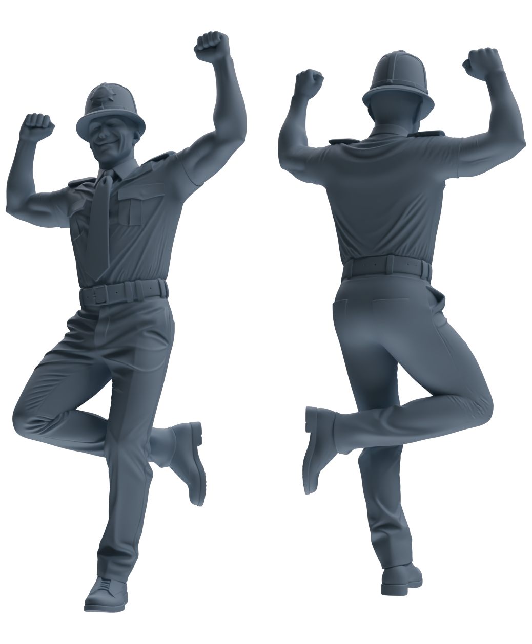 MRY-SFW LYGR807 Modern British Police Six-Person Dancing Group