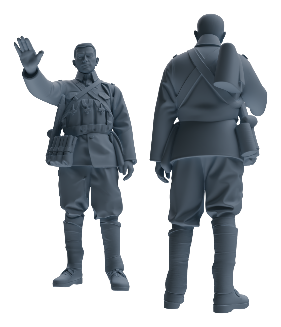 MRY-SFW LYGR610 Historical People's Liberation Army Six-Person Command Group