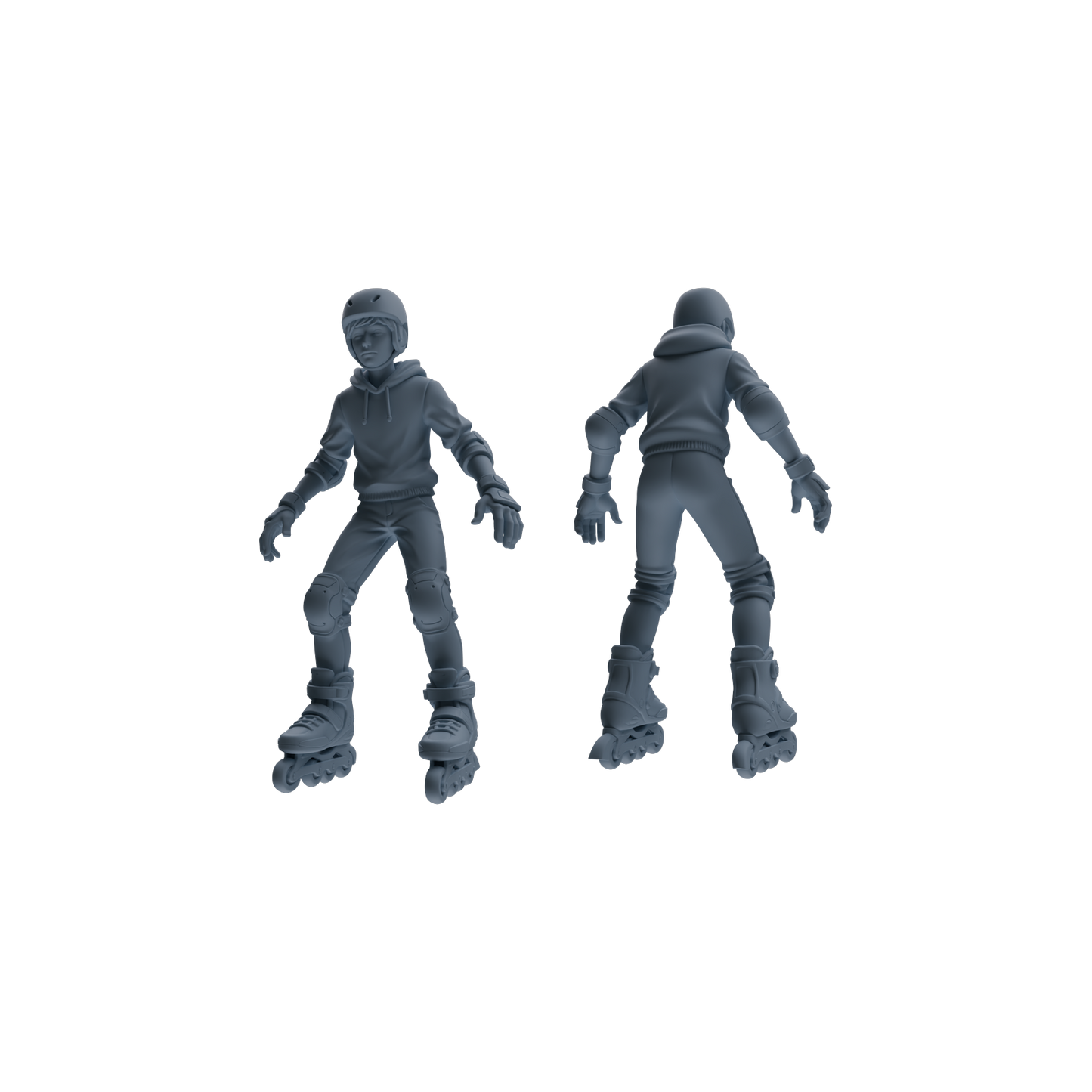 MRY-SFW LYTR799 Roller Skating Figure Modern Model 5 pcs Miniature Car Diorama Figures Scene Props Accessories Resin