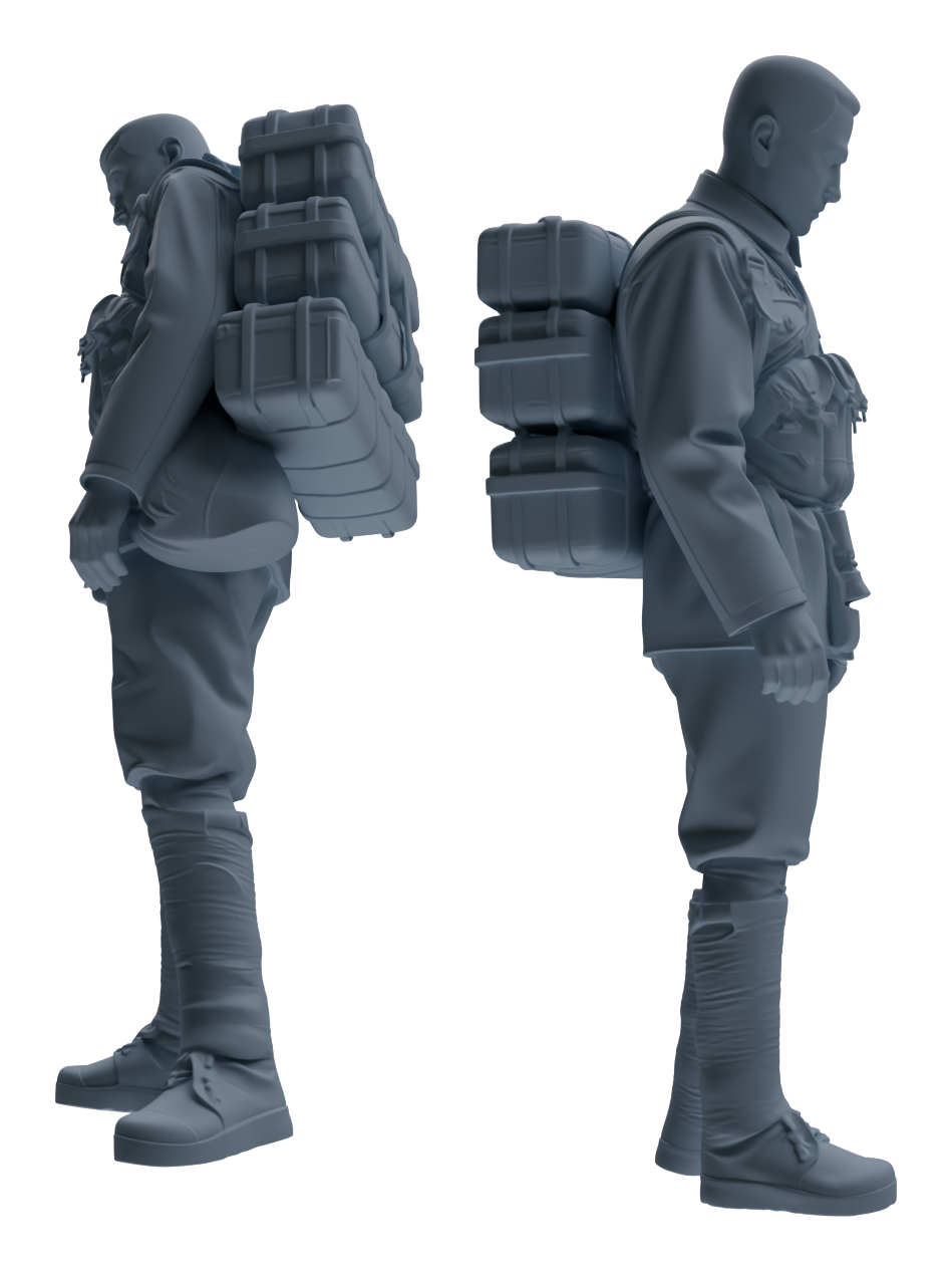MRY-SFW LYGR605 Historical People's Liberation Army Six-Person Carrying Group