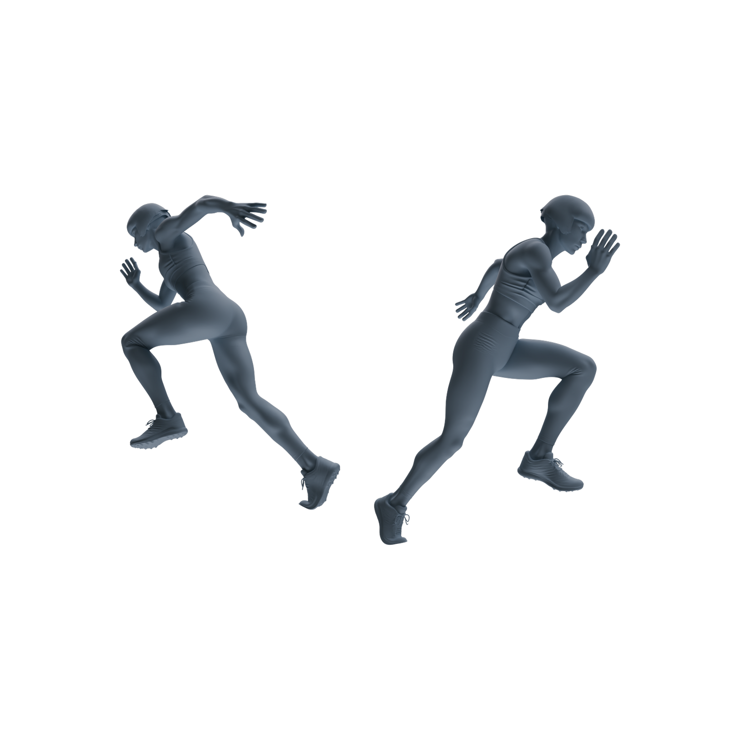 MRY-SFW LYTR818 Running Athlete Figure Modern Model 4 pcs Miniature Car Diorama Figures Scene Props Accessories Resin