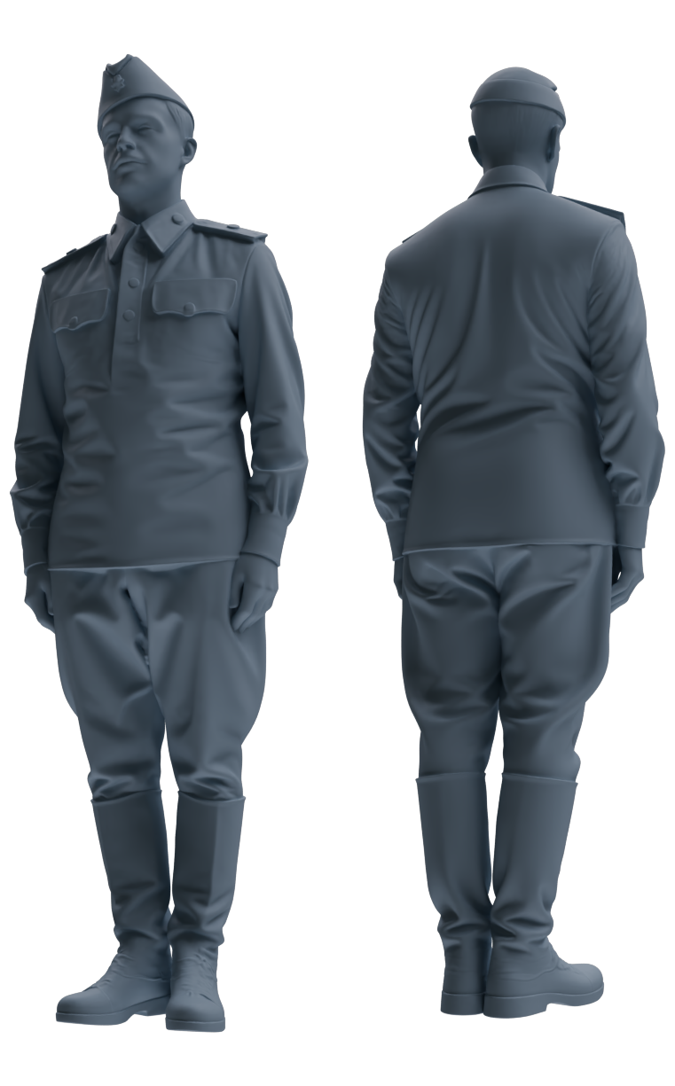 MRY-SFW LYGR731 WWII Soviet Army War Scene Six-Person Daily Routine Group