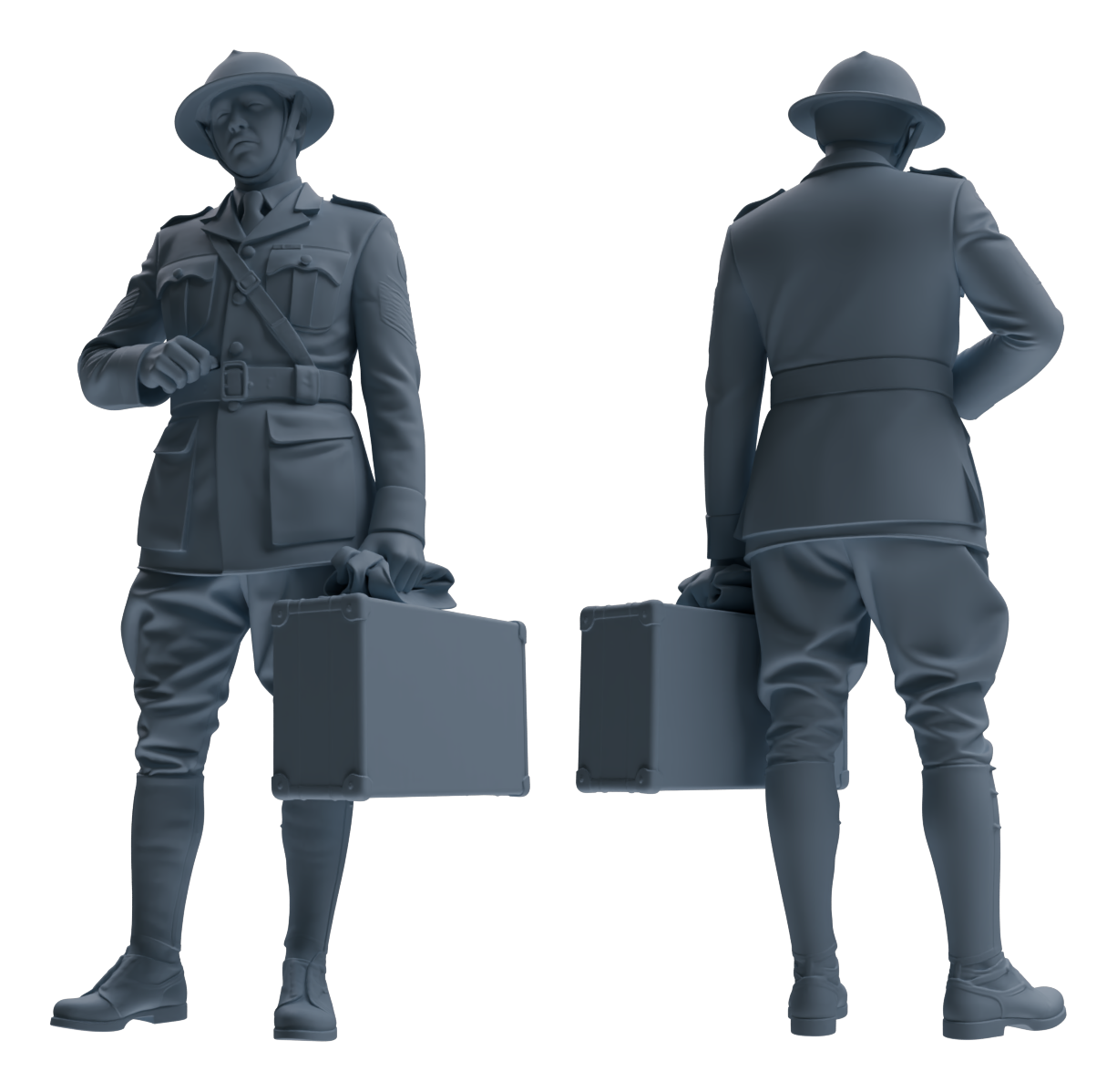 MRY-SFW LYGR598 Historical WWII British Army Six-Person Carrying Group