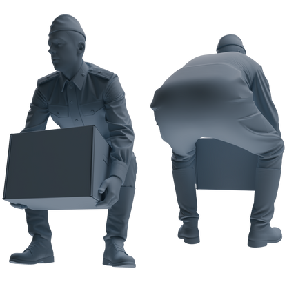 MRY-SFW LYGR727 WWII Soviet Army War Scene Six-Person Carrying Group