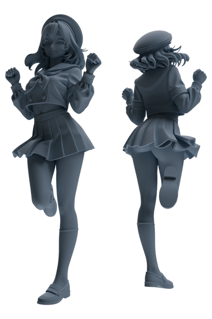 MRY-SFW LYTR884 Multi-pose Sailor Uniform Girl Figure Modern Model 3 pcs